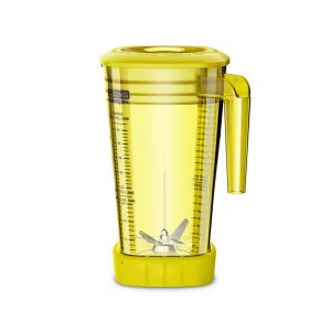 Waring CAC95I-03 Mx Series Blender Container, 2 Liter (64 Oz.), 0.33 Cu. Ft. Capacity, Copolyester, Yellow - Image 1