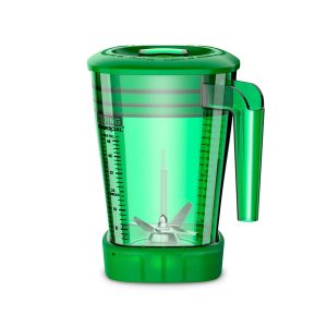 Waring CAC93X-12 The Raptor Blender Container, 48 Oz. Capacity, Green, Bpa Free, Copolyester, Stackable - Image 1